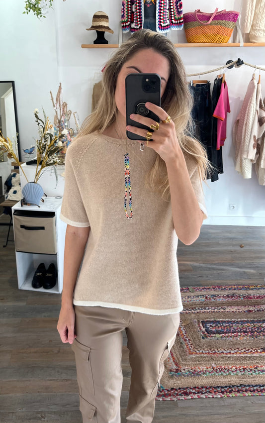 Top Mira beige