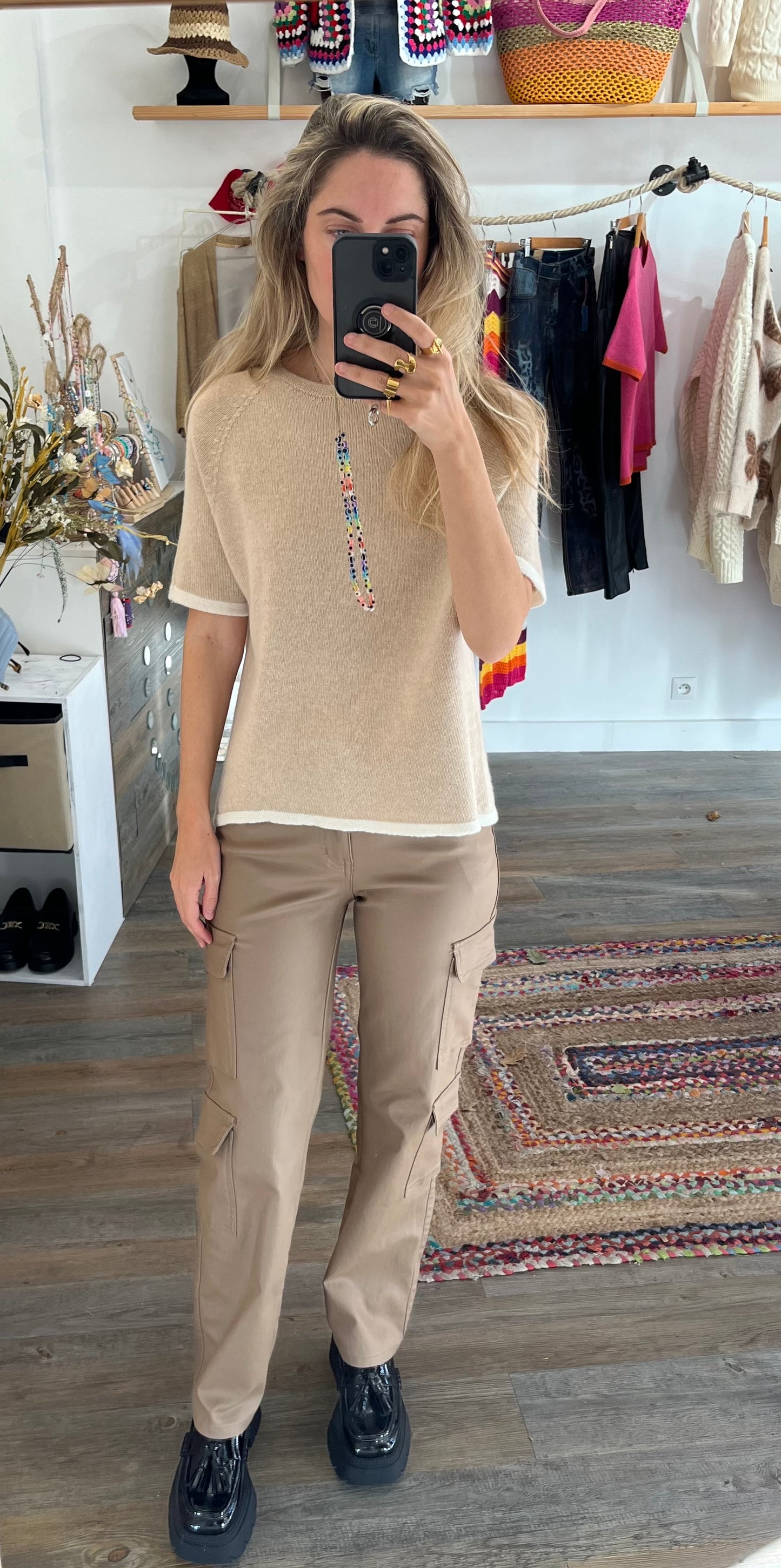 Top Mira beige